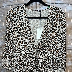 NWT RAVIYA SWIM SUIT COVER  ANIMAL. PRINT SIZE M